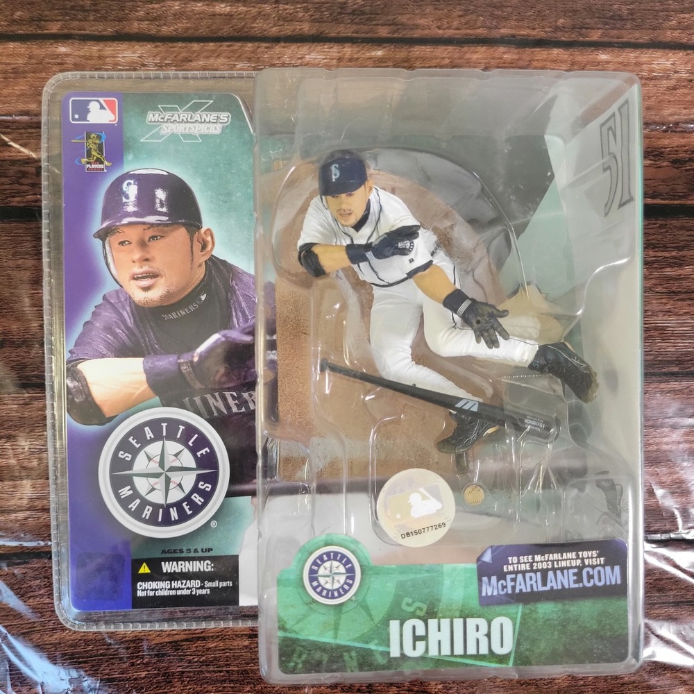 McFarlane SportsPicks MLB Series 4 Ichiro Suzuki Seattle Mariners White Variant